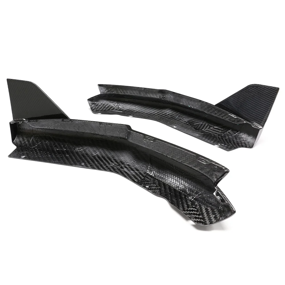 For 2021- 2025 BMW M3 G80 Mp Style Competition Real Dry Carbon Fiber Corner Extension Spats Rear Bumper Body kit Splitter