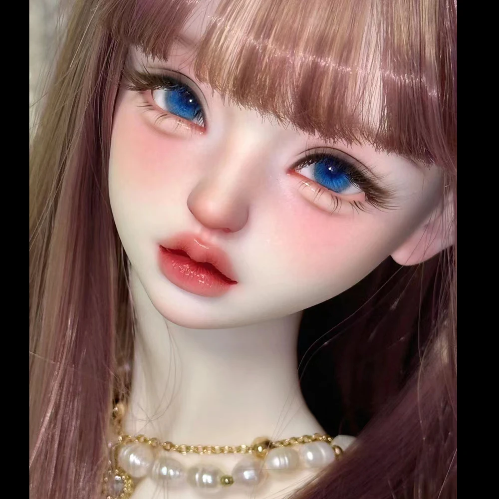 

New 1/4 BJD Doll Head No Makeup Resin Material Girl Doll Head DIY No Makeup Doll Head Toys Gifts