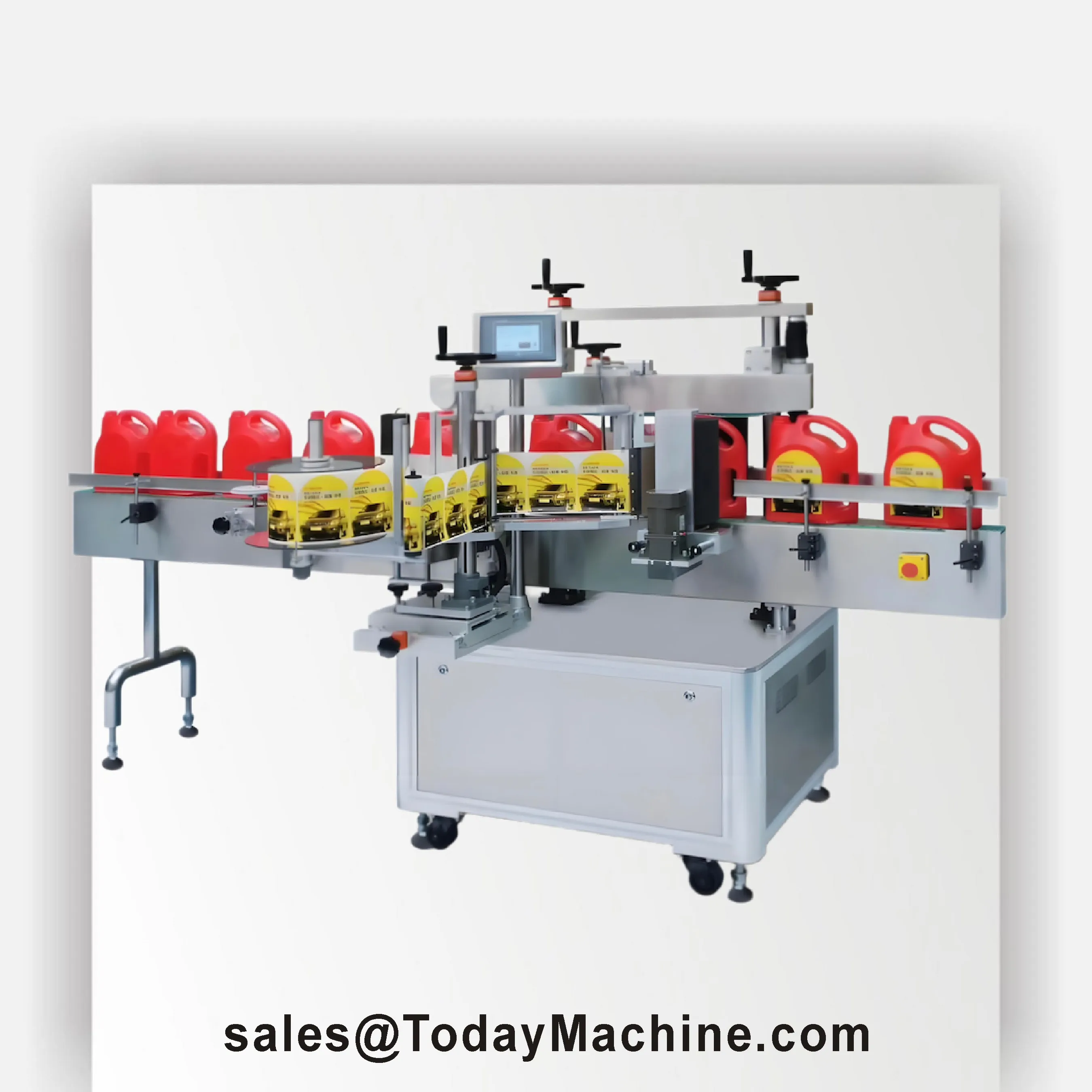 Automatic Scale Labeling Machine Automatic Self Adhesive Labeling Machine for Round Automatic Side Barcode Labelling Machine