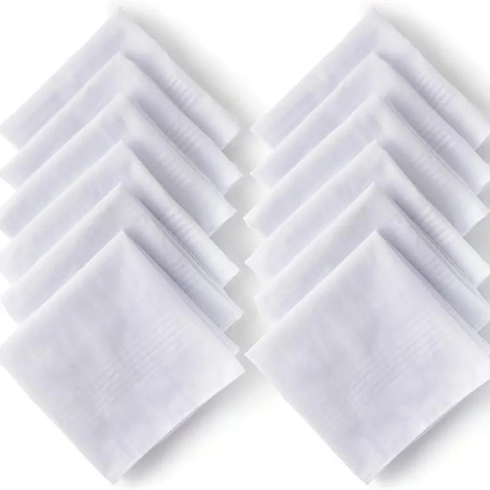 Pure Cotton Women's Design, Painting, Tie Dyeing, White Handkerchief, Pure Cotton Men's Handkerchief, Small Handkerchief.