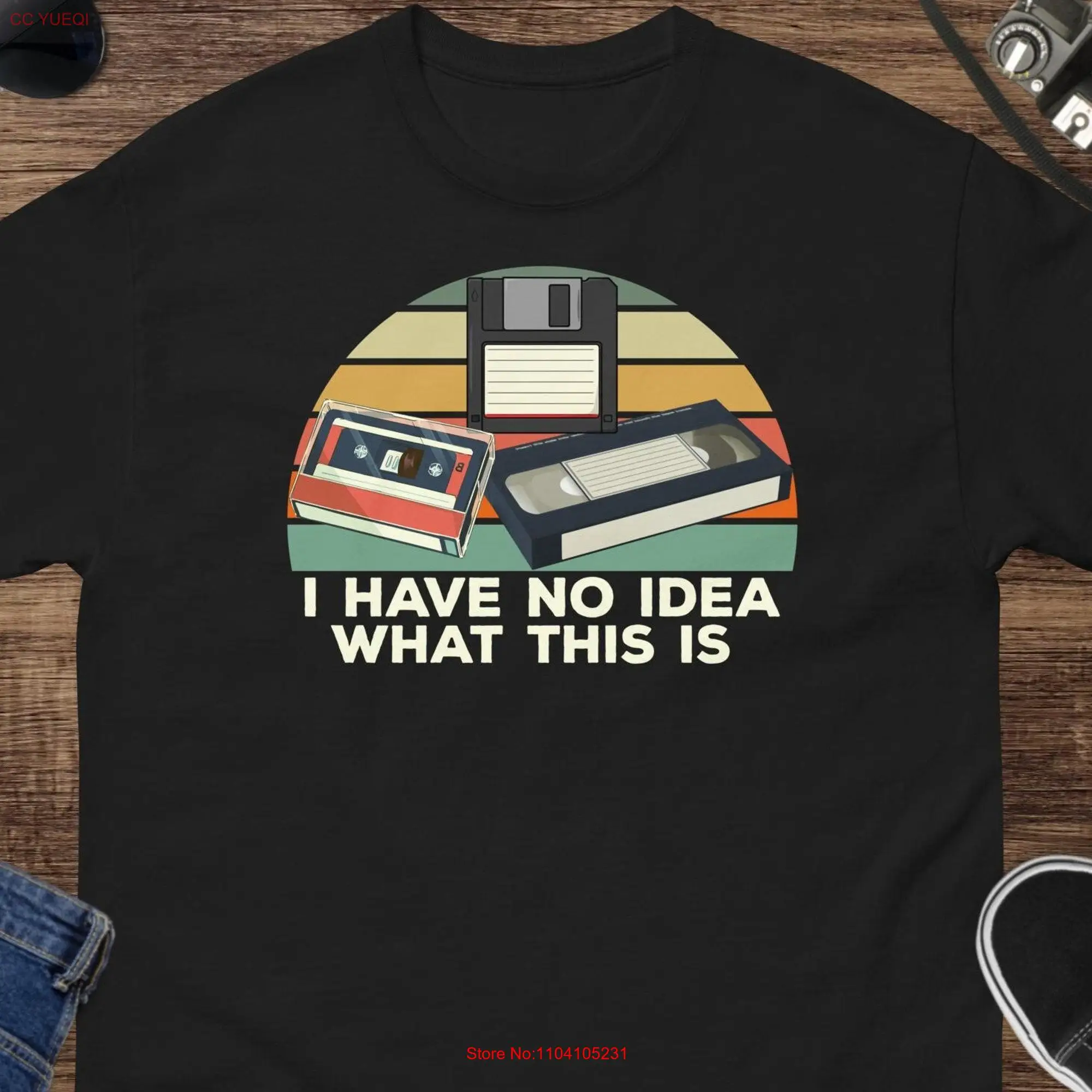 I Have No Idea What This Is T Shirt Retro Tech Humor Vintage 80s 90s Style for Gen Z long or short sleeves