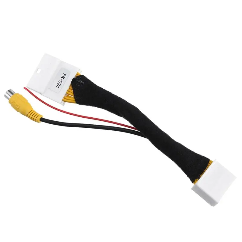 5X Car 24Pin Video Input Switch Reverse Parking Camera Rca Adapter Cable For Renault Stepway Vivaro Dacia Sandero Clio 4