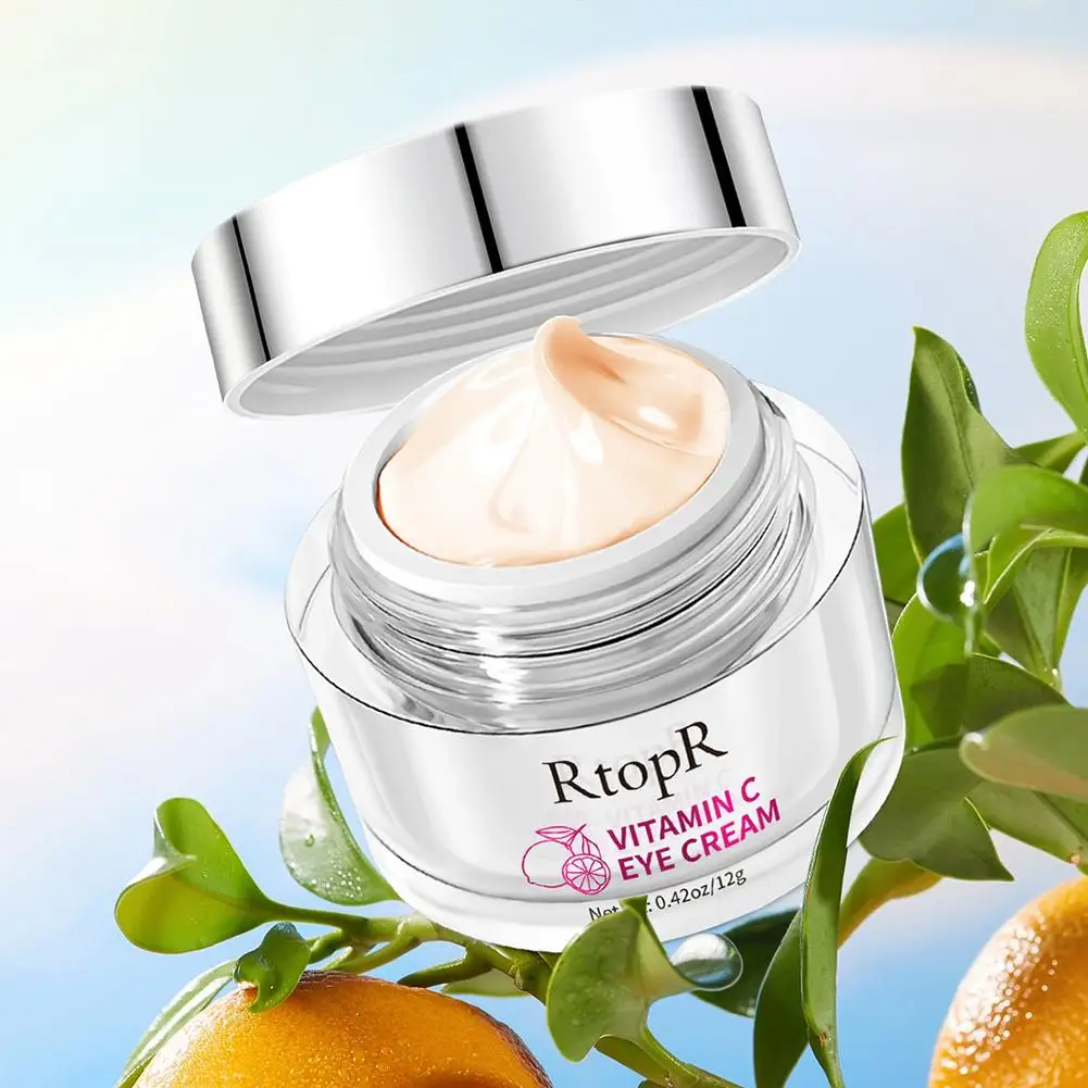 Eye Cream RtopR Vitamin C Reduces Dark Circles Brightens Vitamin Area Beauty C Eye Health Skin Eye Care Moisturizes Skin K0K8