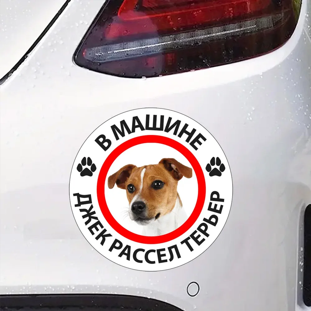 

Наклейка Собака в машине/джек рассел терьер Waterproof Vinyl Car Sticker for Bumper, Window