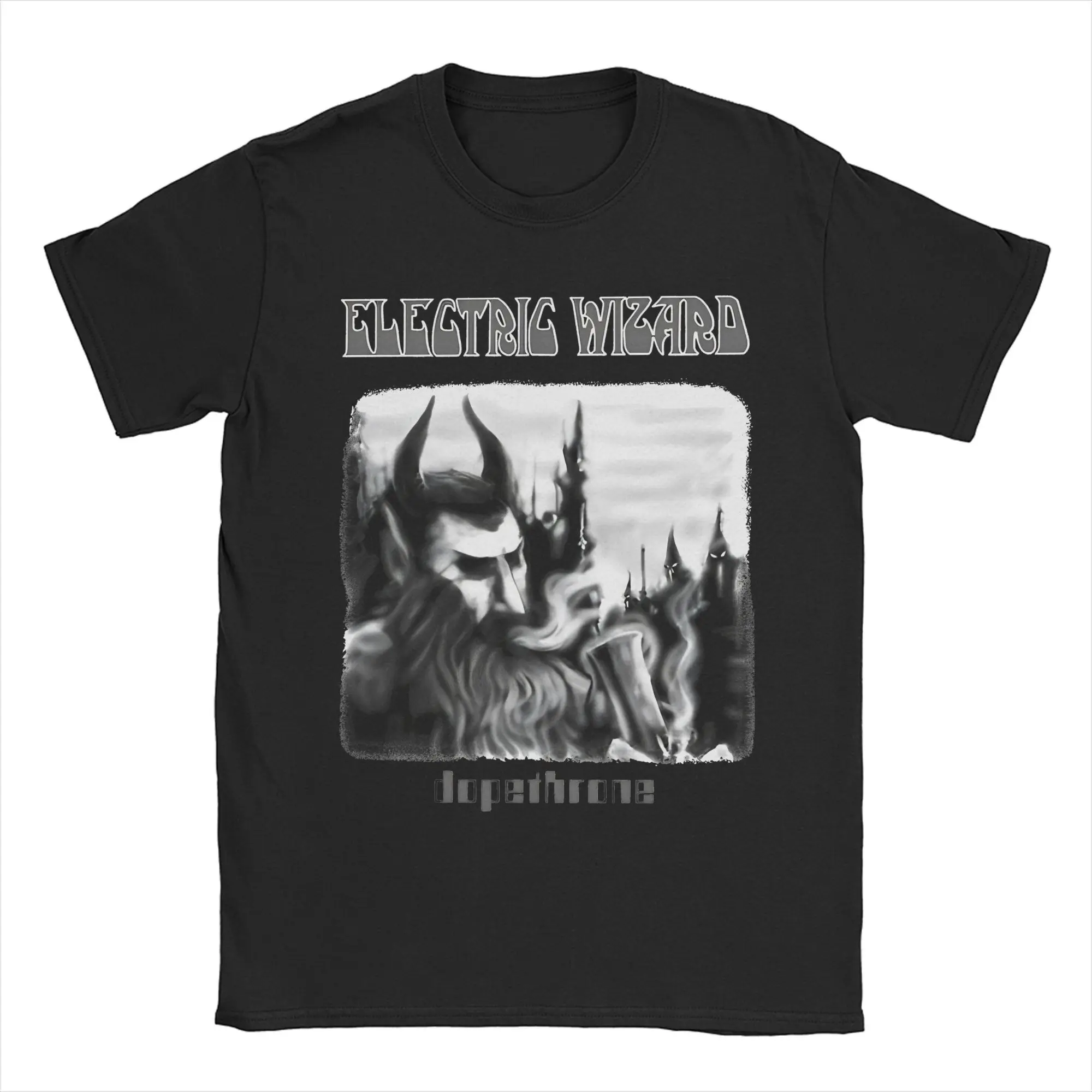 Männer Frauen Electric Wizard - Dopethrone Old School UK Doom Stoner Metal T-Shirts Reine Baumwolle Kleidung Kurzarm T-Shirts T-Shirts