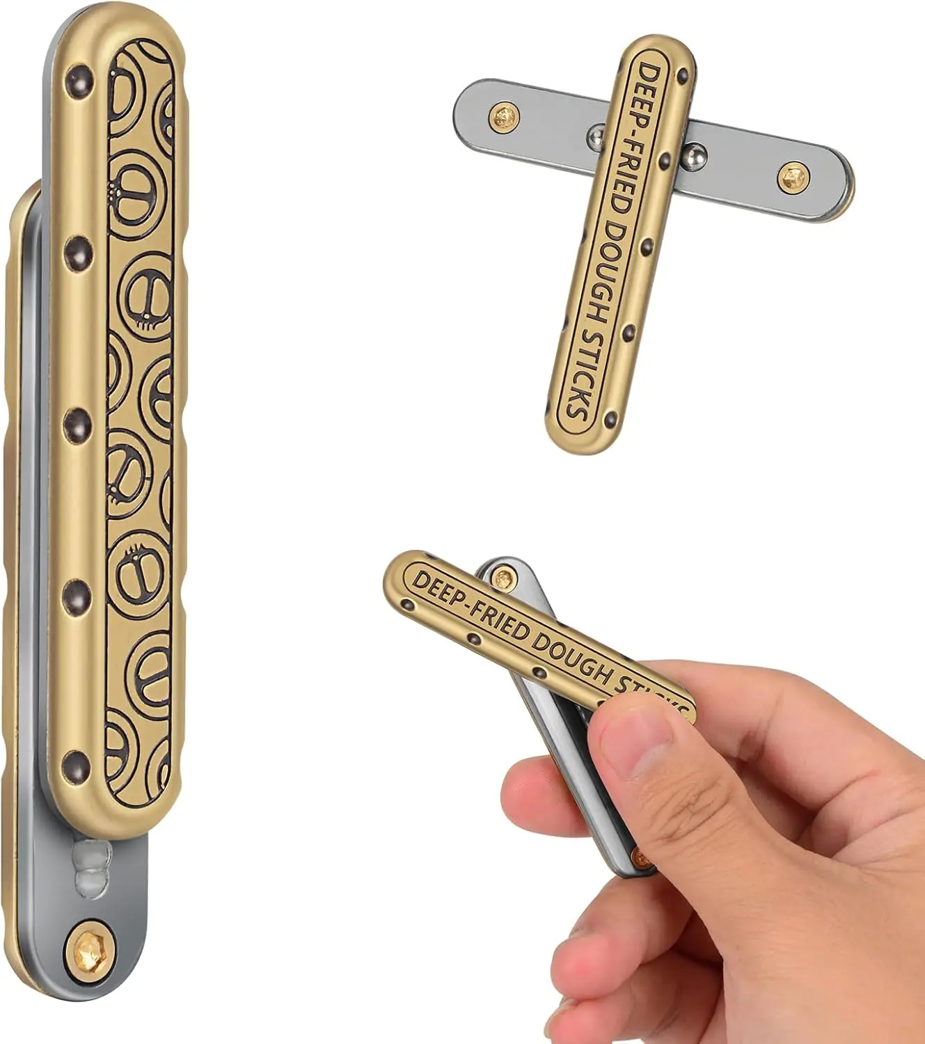 

Металлический слайдер, EDC настольный антистресс, тревога, сенсорные антистрессовые игрушки для взрослых, детей, мужчин, аутизм, СДВГ, вращение щелчка