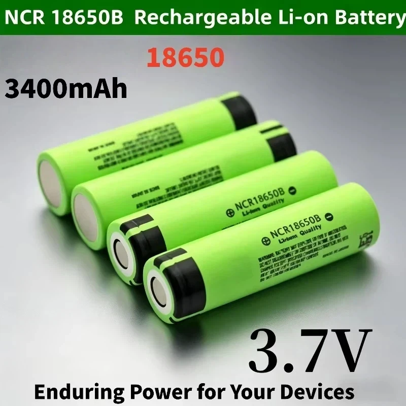 NCR18650B 3,7V 3400mAh 20A Hochleistungs-Akku für Taschenlampe Spielzeugauto Kamera