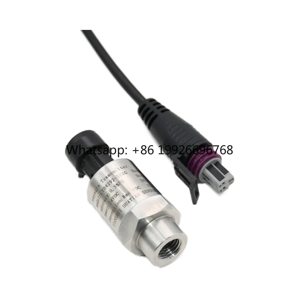 OEM ODM Gauge Pressure Ceramic Pressure Transmitter China Huatian CYB4292 4-20mA Parker Plug Connection IP65 Rated Fluid 1 Year