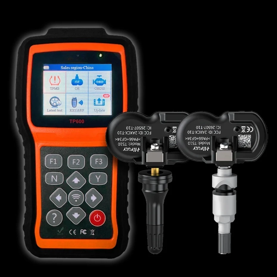 433MHz 315MHz Universal Programmable TPMS Sensors T6000 Service Programmable Tool With 8pcs Sensors Set