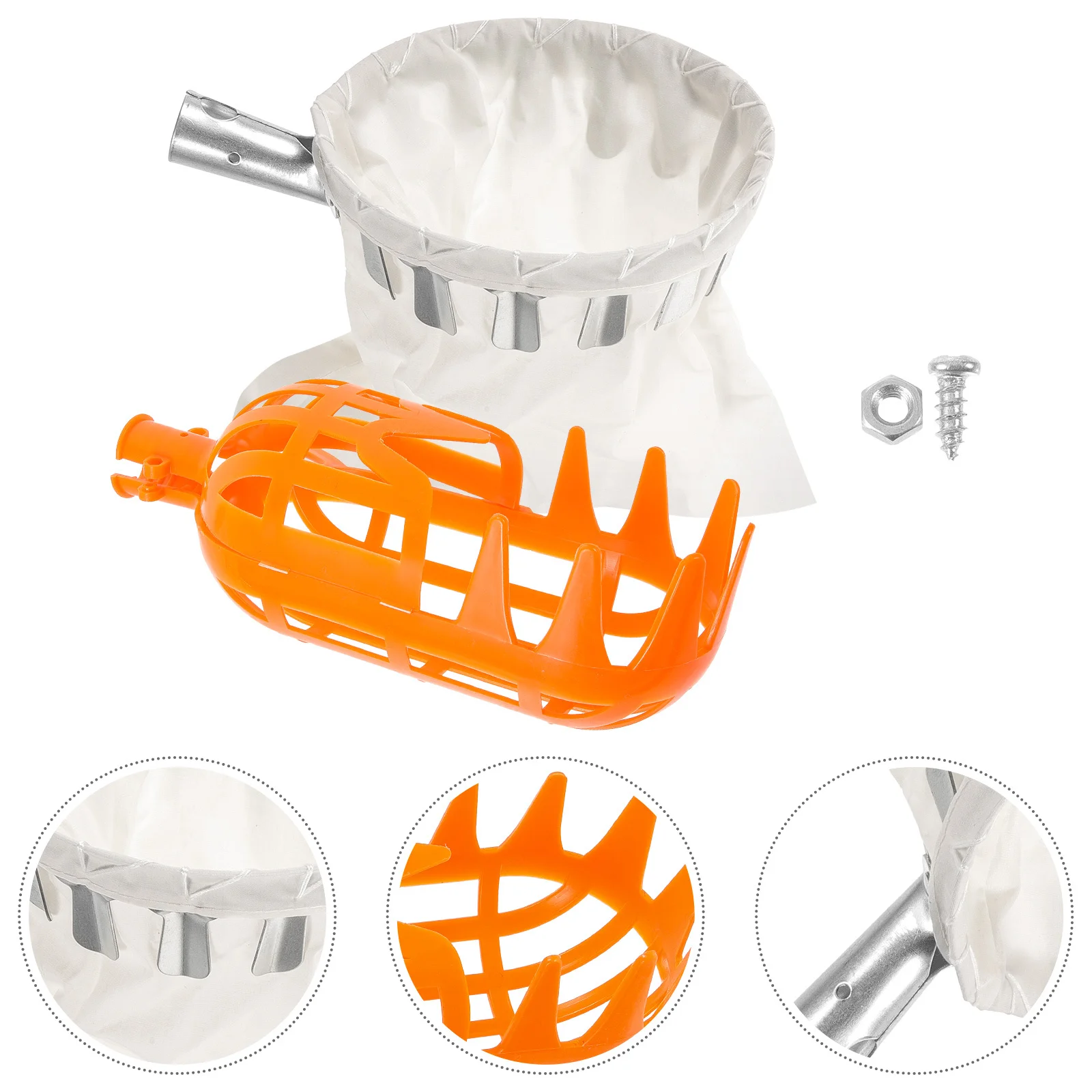 

2pcs Fruit Picker Tool Labor Saving Harvesting Device For Orchard Farm Garden Pick Pear Peach Jujube Persimmon