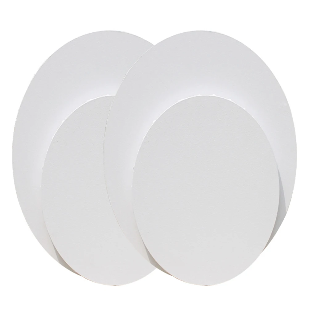 

2 pcs Oil Painting Board Oval Canvas Cotton Artist Drawing Boards Paper Indoor Outdoor Art Supplies DIY Panels Cotton Board Oval