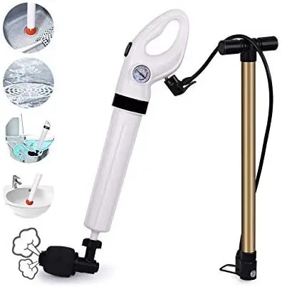 Toilet Plunger,Drain Unblocker,High-Pressure Air Drain Blaster Cleaner High Efficient,Applied to Kitchen,Bathroom,Clogged Pipe