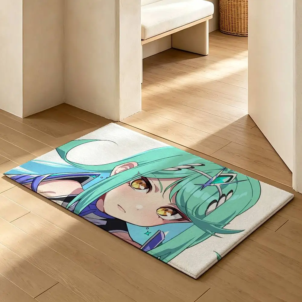 COOL X-Xenoblade Chronicles 2 pneuma   Soft Absorbent Decorative Floor Mat for Bathroom Entryway Living Room