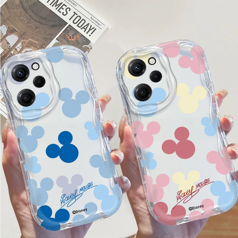 Disney Minne Mickey Cream Funda de teléfono para Xiaomi Redmi 13 12 10 9 A1 A2 A3 K50 40 30 AT A C i X S Pro Plus