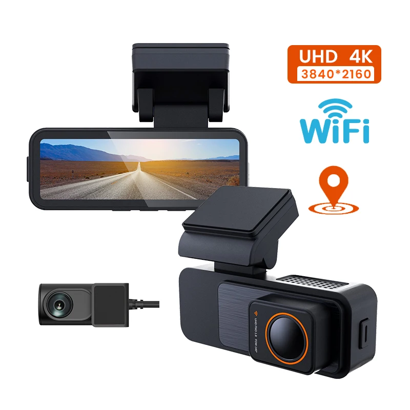 Ultra Clear WIFI Starlight Night Vision Dual Lens Car DVR Driving Recorder Front Rear Dual Recording Mobile Interconnect