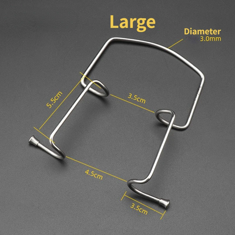 Retrator de boca cheia de aço inoxidável, mordaça bucal, abridor de boca, dentes dentais branqueamento ferramenta 1pc