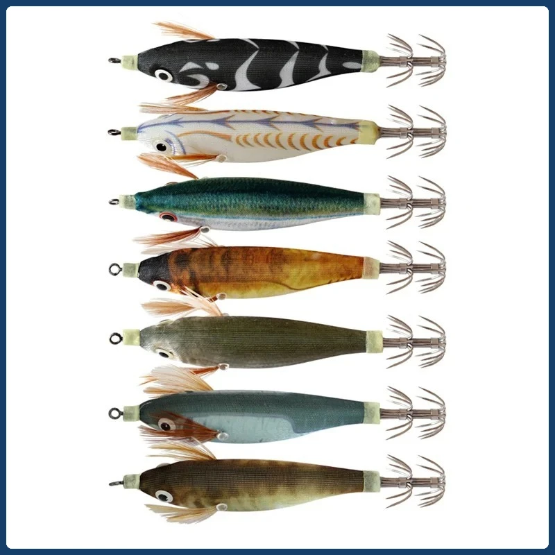 2 قطعة مضيئة الصيد الطعم إغراء هوك أدوات صيد السمك محاكاة خطاف الحبار خطاف صيد على شكل سمكة الطعوم مضيئة خطاف صيد على شكل سمكة لصيد الأسماك