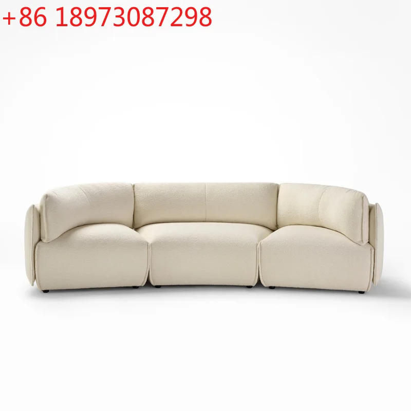 

Скандинавский простой изогнутый диван, комбинированный диван для отеля, виллы, лунный диван специальной формы