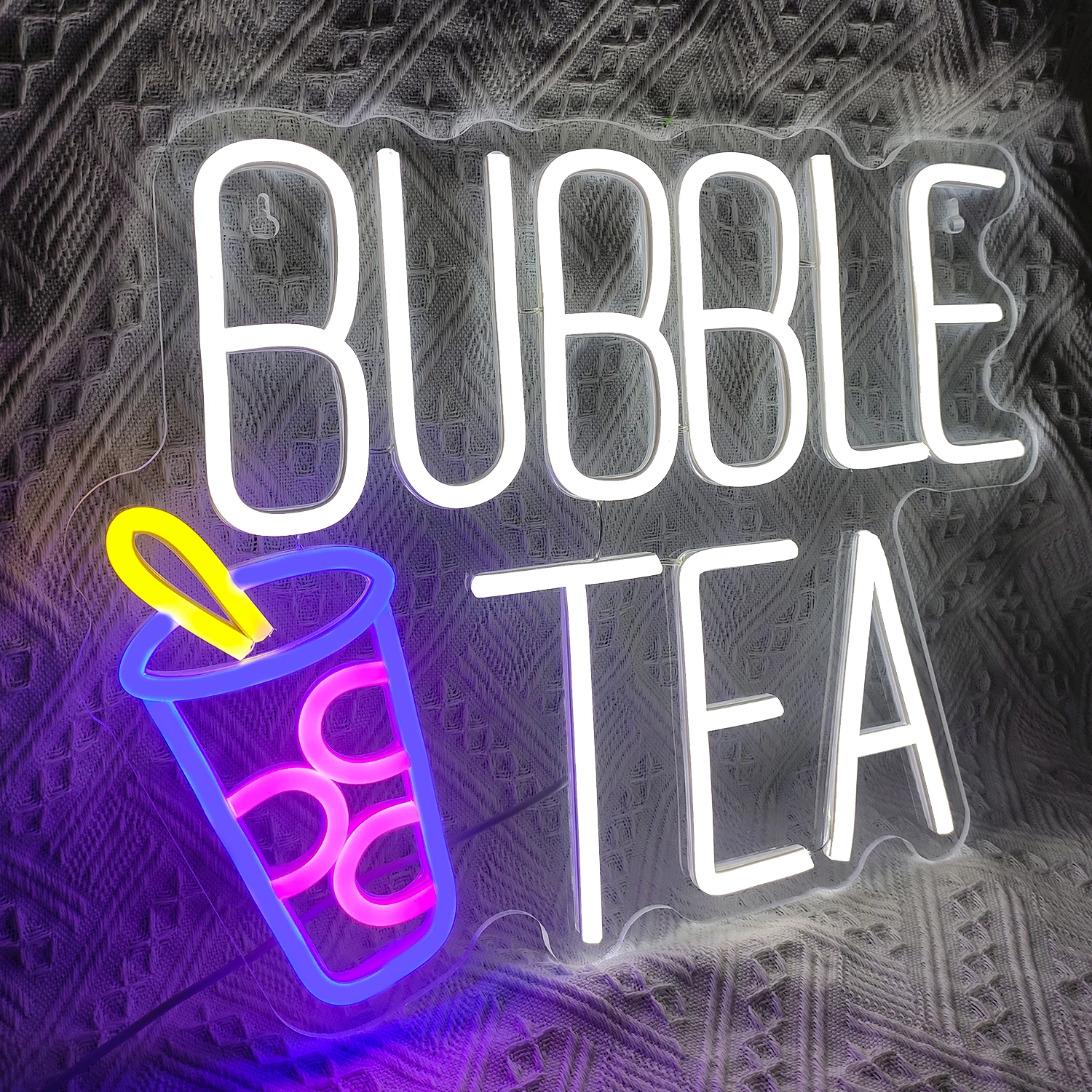 Bubble Tea Neon Led Sign Milk Tea Room Decor Logo luci dimmerabili Business Cafe Shop Bar decorazione della parete lampada al Neon alimentata