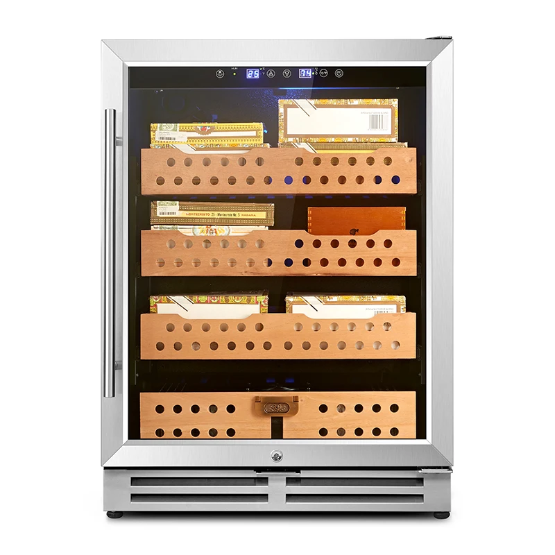 

Малый увлажнитель-хьюмидор для сигар, с контролем температуры, роскошный электрический хьюмидор для сигар