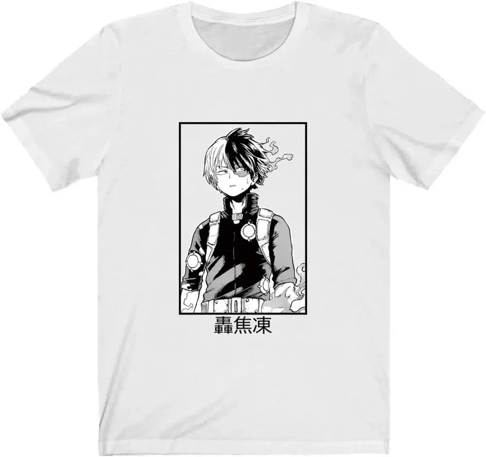 BNHA Shirt Todoroki Shoto T-Shirt Plus Ultra Graphic Tee for Men and Women