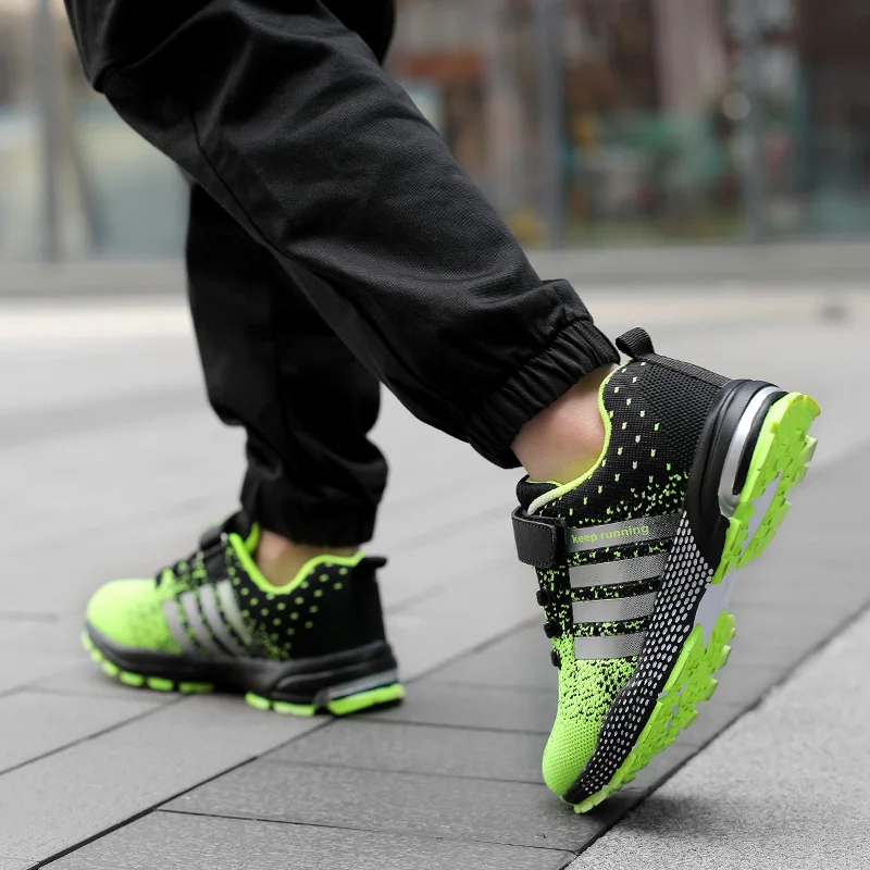 Детские кроссовки, уличные дышащие детские кроссовки, спортивная обувь на четыре сезона, детские кроссовки, школьная обувь для прогулок для мальчиков