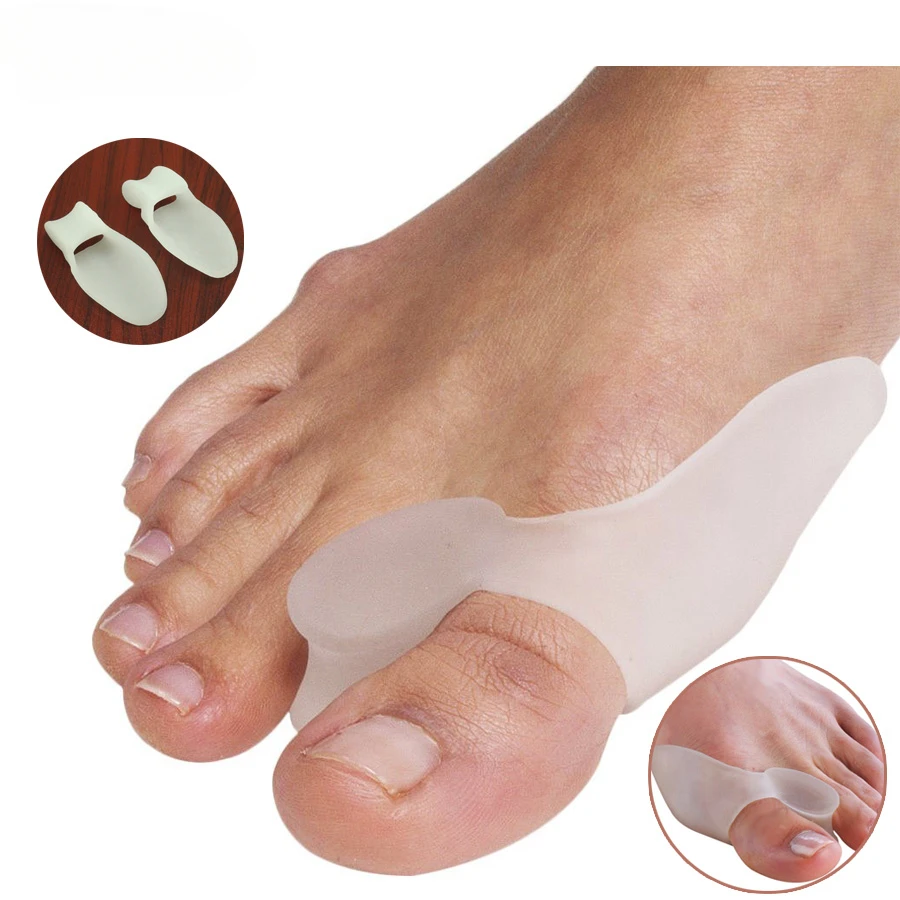 Silicone Gel Bunion Splint Big Toe Separator Overlapping Spreader Corrector Hallux Valgus Foot Care Tool Corrector De Juanetes