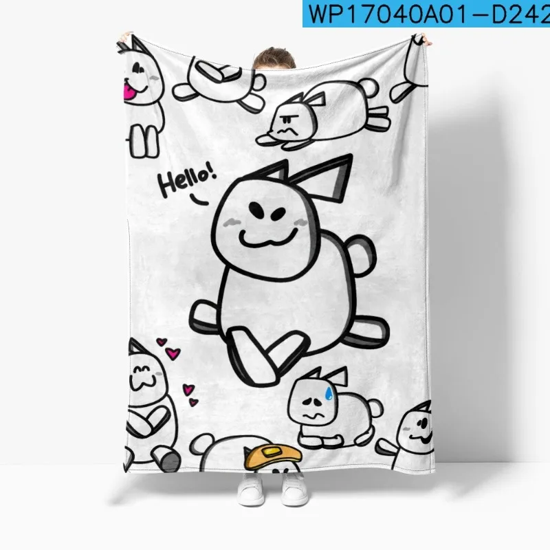 Roblox Forsaken Gubby, nouveau produit 3D, périphérique créatif, mignon, couverture de sieste, flanelle imprimée, décoration chaude, nécessités quotidiennes