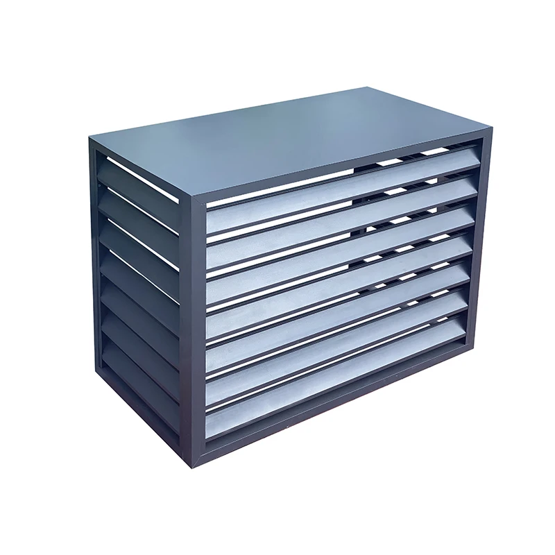 

Air conditioner outer machine protective cover Aluminum alloy louver grille machine Rainproof sunscreen cover