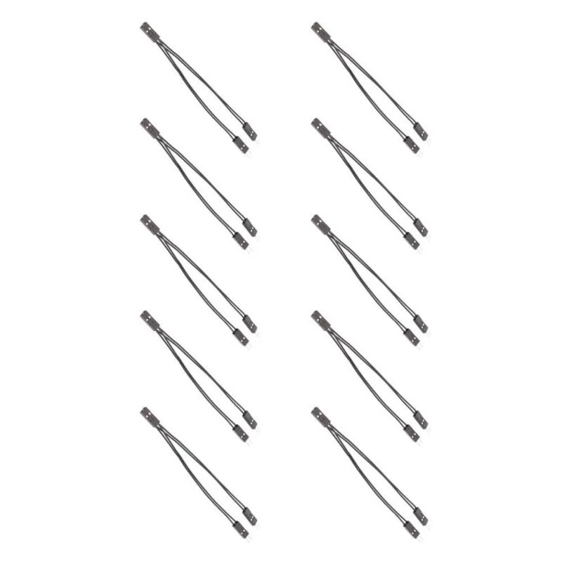  10cm Duponts Connectors Cable 2.54mm 2Pin Female to Two Male for DIY Electronics and Module