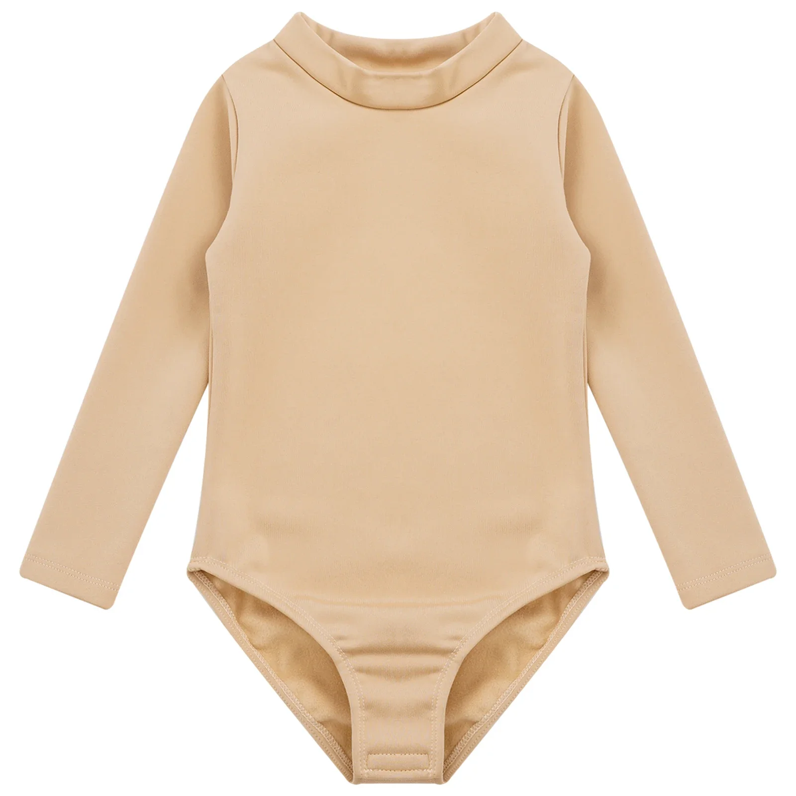 Girls Ballet Dance Fleece Lined Thermal Underwear Top Gymnastics Leotard Training Costume Dancewear Figure Skating Yoga Bodysuit