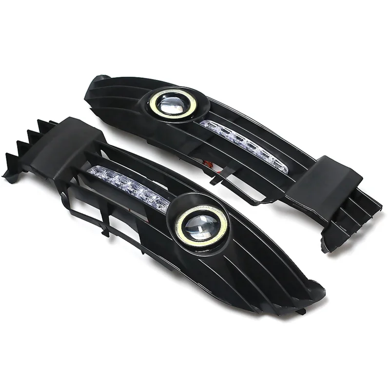 

ABGE-Daytime Running Light Grille ABS Fog Light Grille Lighting Car For VW Passat B5 B5.5 2000-2005