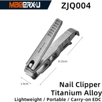 Maeerxu Titanium Alloy 5Cr Nail Clippers EDC Multi Tool Pocket Tools with Bottle Opener Lightweight Durable