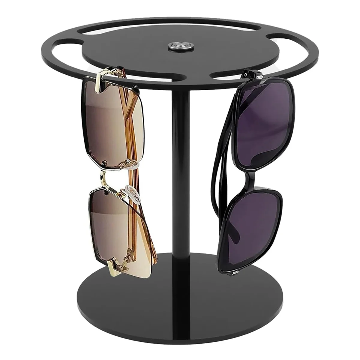 Sunglasses Holder Stand, Acrylic Sunglasses Organizer with 360 Rotating, Display Eyeglasses Rack Eyewear Glasses HolderT99C