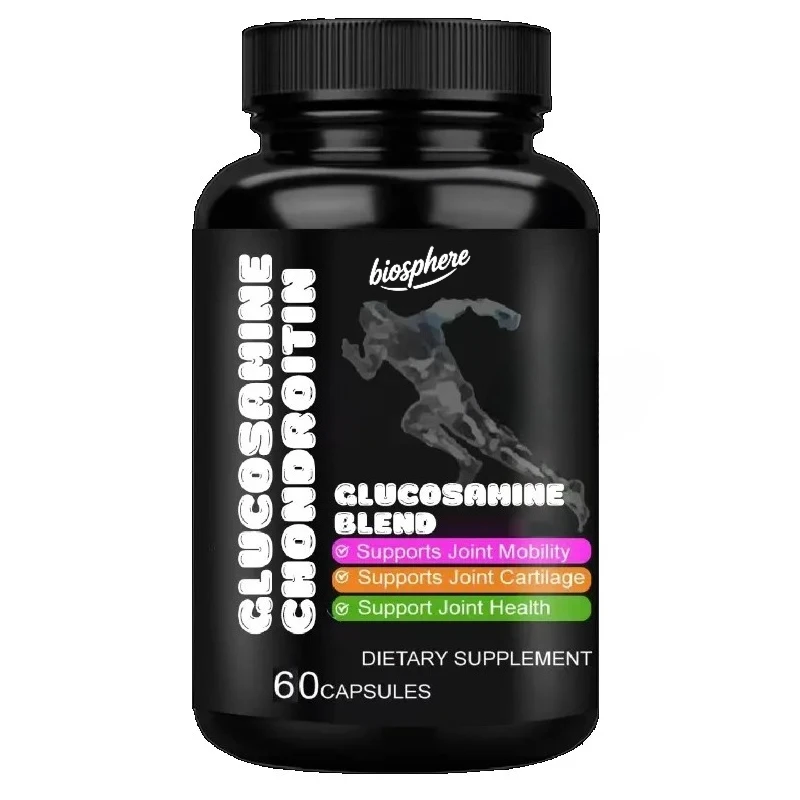 

Glucosamine chondroitin sulfate MSM 2100mg joint activity supplement containing turmeric and frankincense -60 capsules
