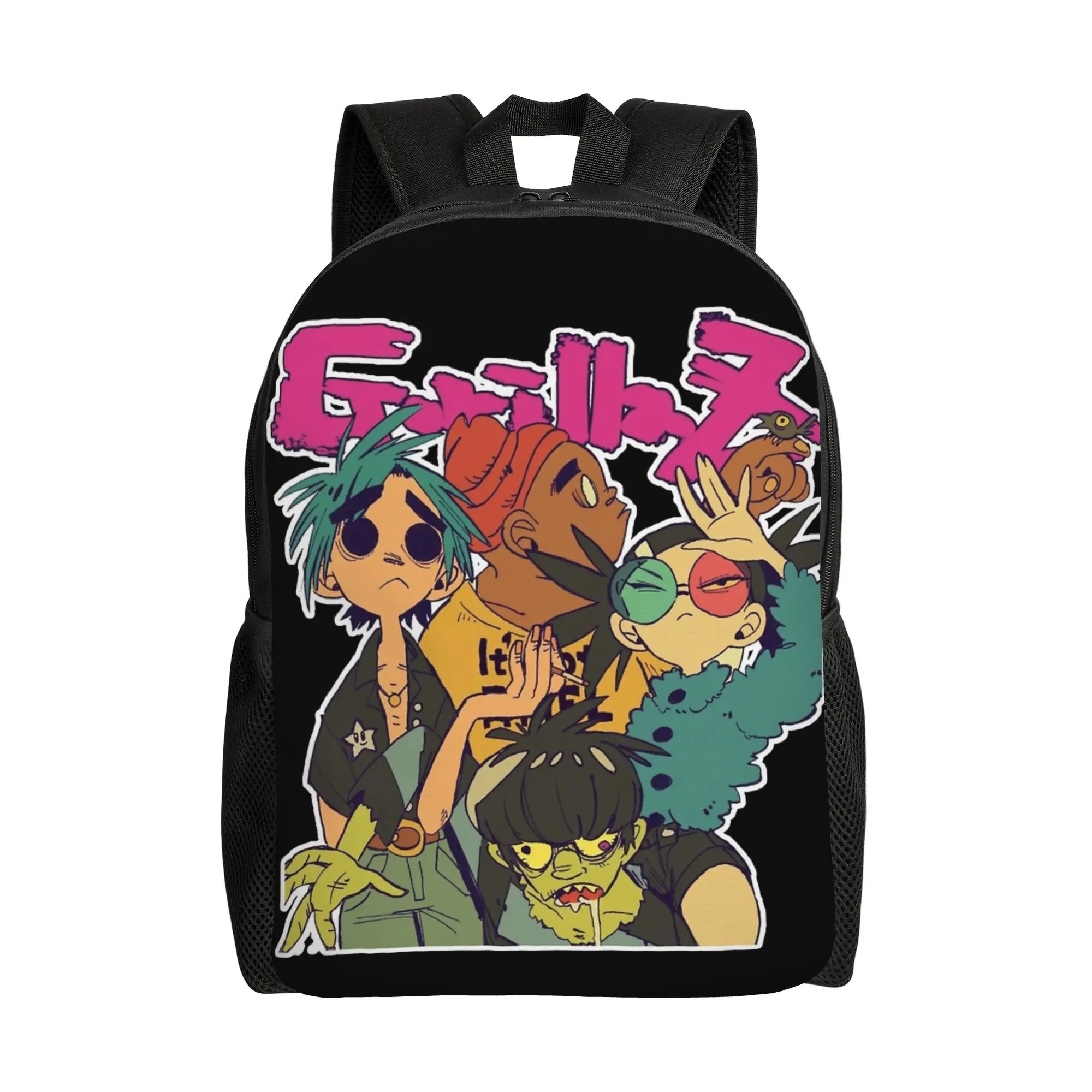 

Повседневный рюкзак Gorillazs в стиле панк для спорта, учебы и бизнеса, городской рюкзак для мужчин и женщин, студенческие холщовые сумки