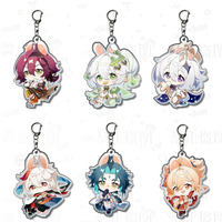 Game Impact Naganohara Yoimiya Xiao Nahida Cosplay COSTUME Acrylic Key Chain Keychain Pendant Prop Accessories Gift