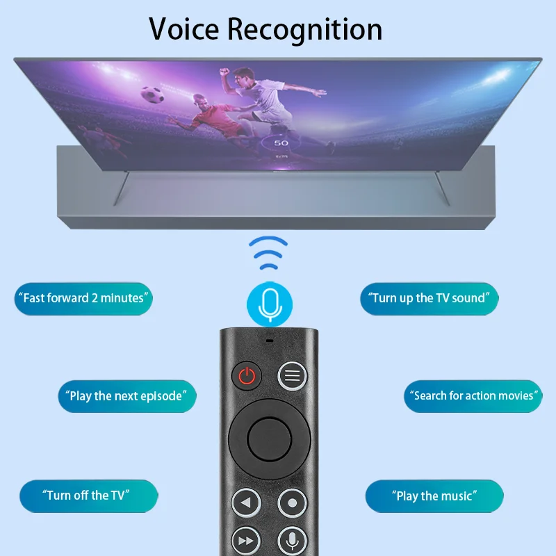 Voice Replacement Remote Control Compatible with NVIDIA Shield TV and For NVIDIA Shield TV Pro Streaming Media Player 2015/2017/ view 3