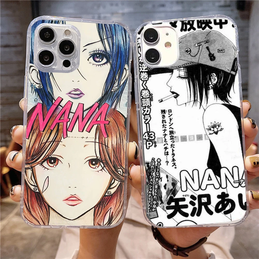 Cartoon Anime Oosaki Nana Phone Cover for iPhone 7 8 Plus XS X XR SE Mini Fundas for iPhone 15 14 12 13 11 Pro Max Phone Cases