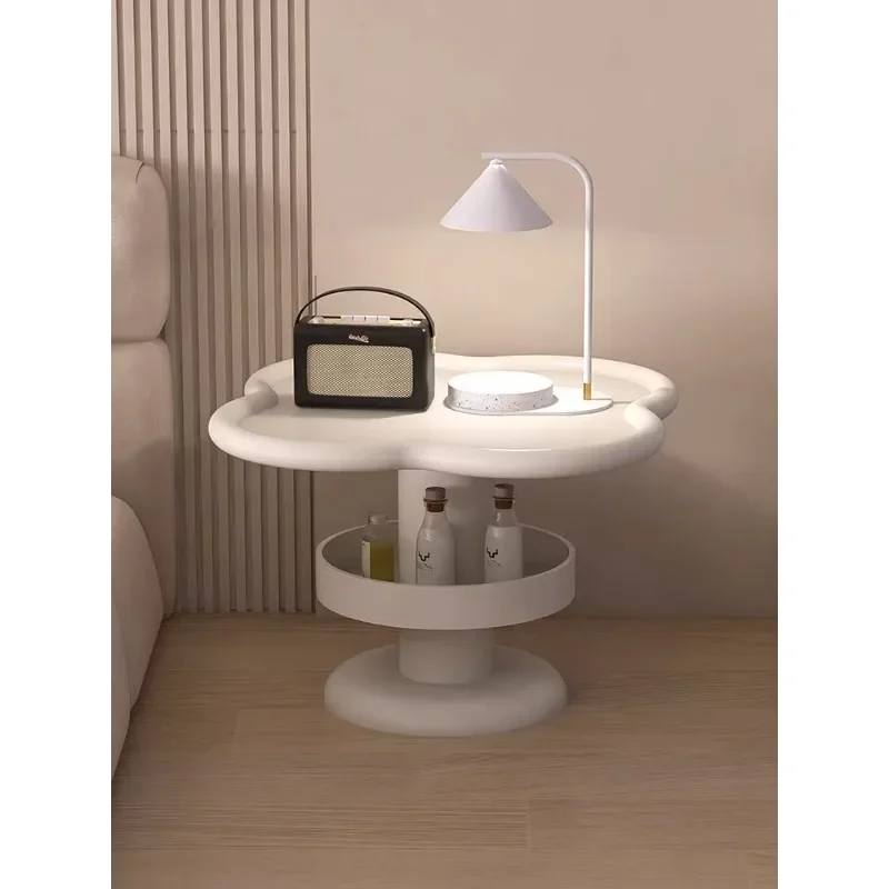 Creative Side Table Modern Minimalist Sofa and Tea Table Living Room Storage Rack Household Four-Leaf Clover Small round Table