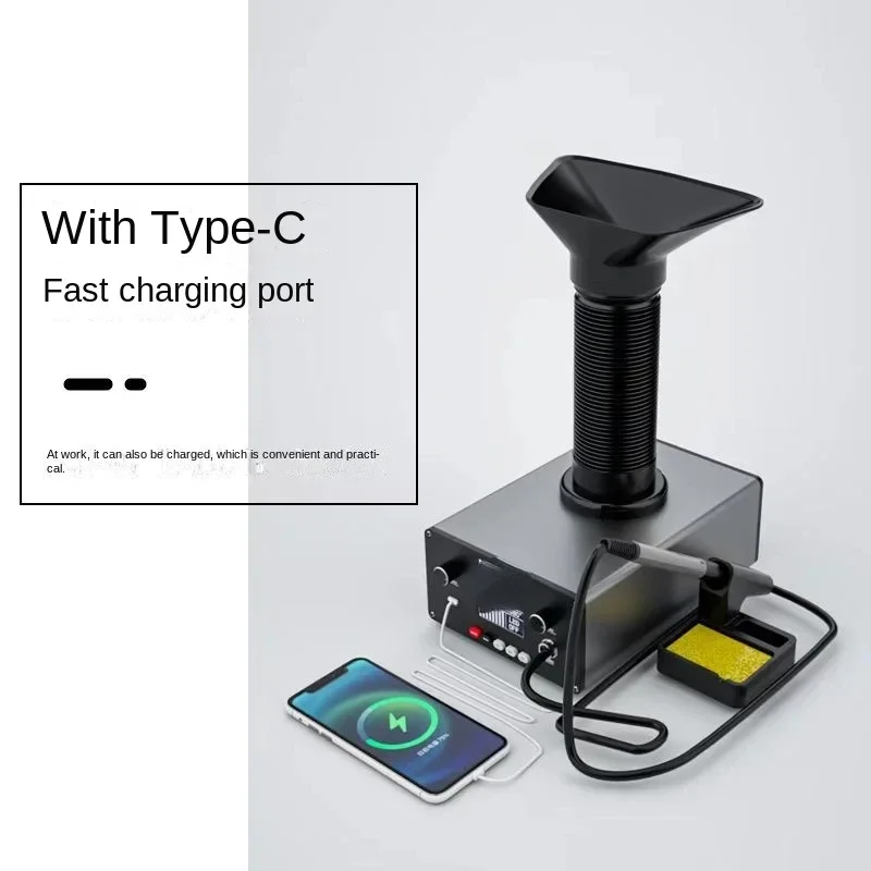 D-201 Soldering Station Smoke Purifier Digital Display Electronic Soldering Iron Soldering Industrial Smoke Filter Smoke