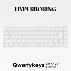 Qwertykeys QK65V2 Classic keyboard plate PC PP POM FR4 Aluminum ( for plate stab and pcb stab )
