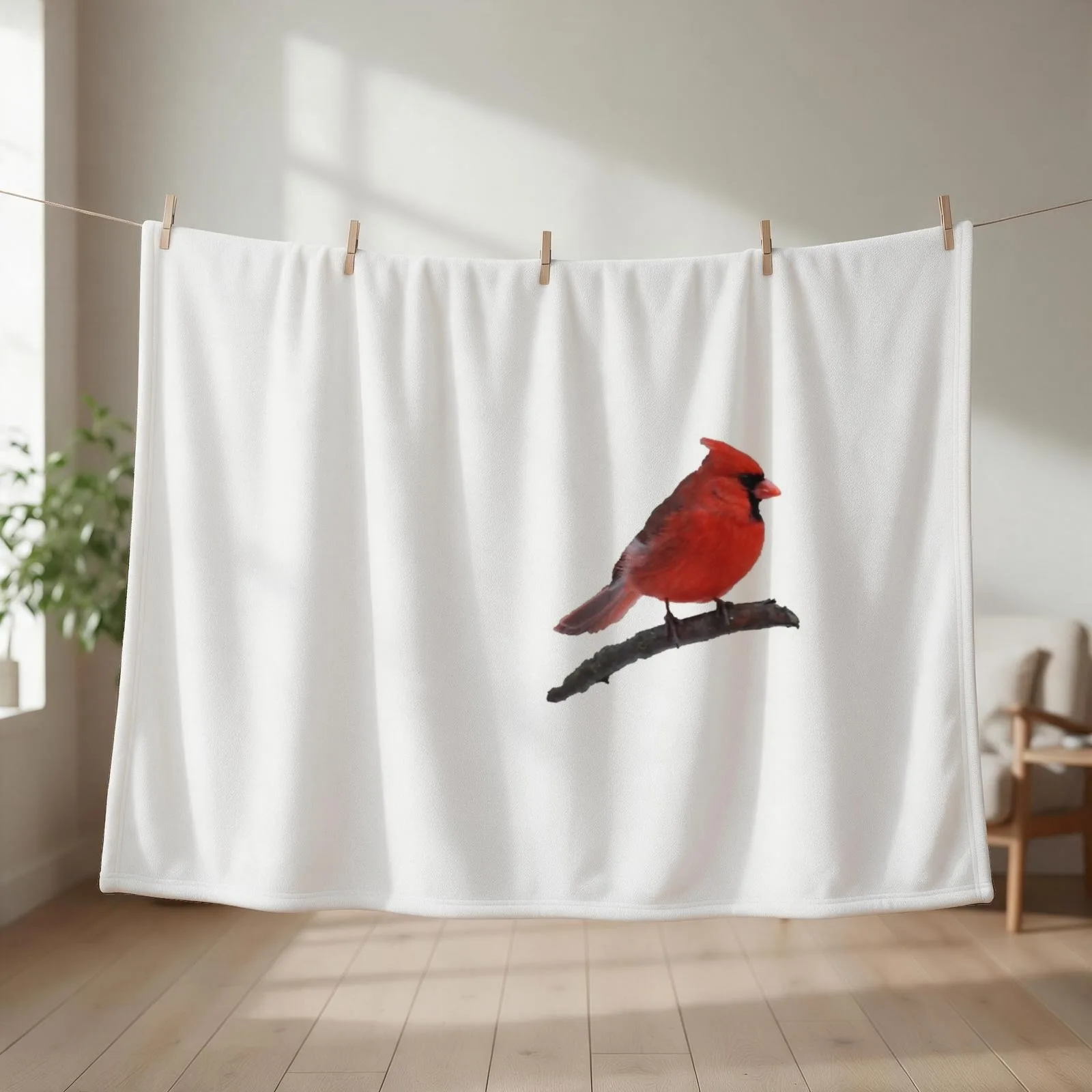 Northern Cardinal Throw Blanket anime Winter beds Blankets For Sofas blankets ands Blankets