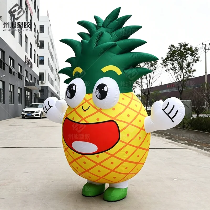 Giant Fruit Pineapple Inflatable Advertising model,Very Popular Fruit Pineapple Mascot for Outdoor Sale Advertising