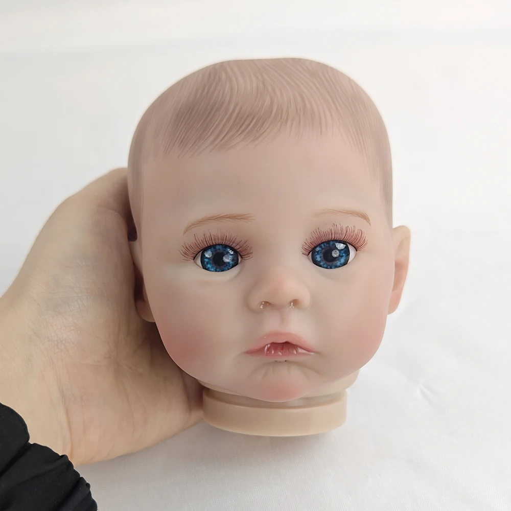 18 Inch Reborn doll 3D Skin Painted Kit With Rooted Eyelashes and Cloth Body Unassemble Kitd Reborn Baby Doll Parts DIY Kit