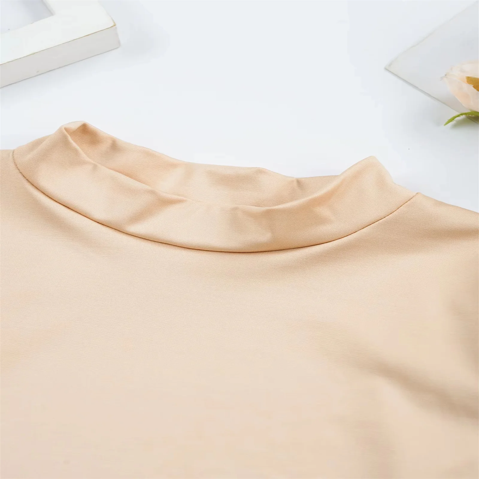 Mädchen Ballett Tanz Training Trikot Gymnastik Einfarbig Haut-freundliche Kleid Rundhals Langarm Body Workout Dancerwear