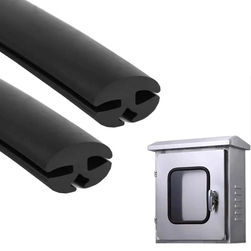 1Meter Glass Window Three Port Rubber Width 15-30mm Caulking Strip Distribution Cabinet Glass Curtain Dustproof Shock Absorption