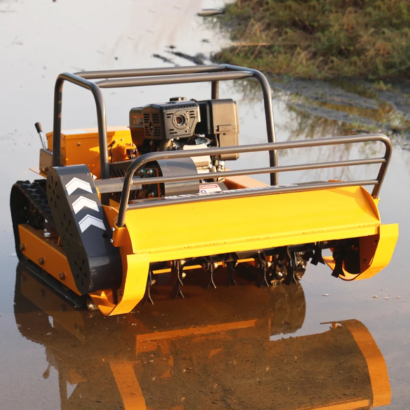 Customized Hot Sale Petrol/Diesel Flail Lawn Mower Automatic Grass Cutter Robot Machine Remote Control for Garden Field