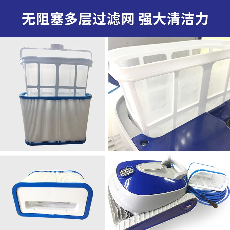 Pool Sewage Suction Machine Automatic Intelligent Underwater Sweeper Wall Climbing Remote Control Swimming Pool Cleaning Robot