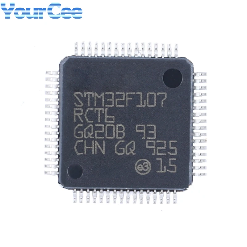 STM32F107RCT6 Microcontroller MCU 72MHz 256KB Flash LQFP-64 Cortex-M3 32-bit RAM 64KB IC Chip Integrated Circuit